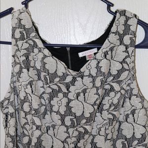 Black and white flower dress